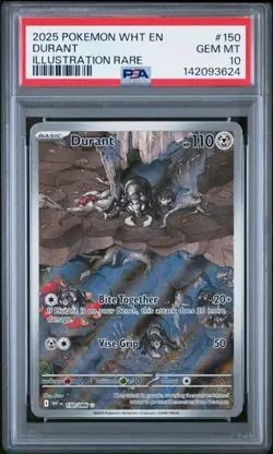 Durant 150/086 - Pokemon White Flare #150 Illustration Rare - PSA 10 - Image 1