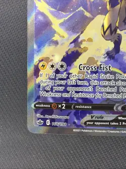 Zeraora V Full Art Ultra Rare Holo 166/198 Chilling Reign Pokemon TCG - Image 5