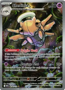 Pokemon TCG Mega Evolution Shedinja Illustration Rare 144/132 NM - Image 1