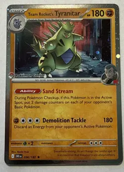Team Rockets Tyranitar Promo Pokemon Center 96/182 Near Mint - Image 1