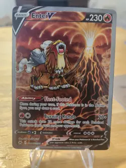 Entei V GG36/GG70 Crown Zenith: Galarian Gallery Holofoil Ultra Rare Pokemon TCG - Image 1