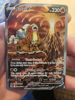 Entei V GG36/GG70 Crown Zenith: Galarian Gallery Holofoil Ultra Rare Pokemon TCG - Image 2
