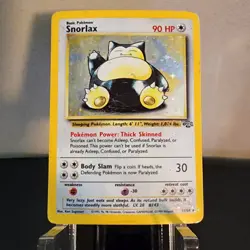1999 Pokemon Jungle Snorlax Holo 11/64 Unlimited HP WOTC Vintage - Image 3