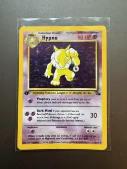 Pokemon TCG Hypno 8/62 Fossil 1st Edition Holo Rare - Image 1