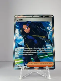 GEETA 218/197 ULTRA RARE OBSIDIAN FLAMES POKEMON NEAR MINT - Image 1