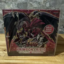 YUGIOH • 5DS CRIMSON CRISIS SPECIAL EDITION • BOOSTER BOX • UPPER DECK • SEALED - Image 1