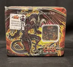 2008 Yugioh 5DS Collectors Tin Red Dragon Archfiend - Factory Sealed A1 - Image 1