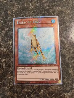 Yugioh Treeborn Frog - RA03-EN161 - Platinum Secret Rare - NM - Image 1