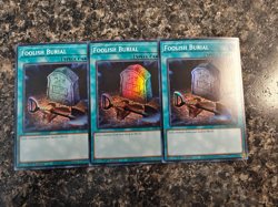 Yugioh 3x Foolish Burial - Playset - RA02-EN049 - Super Rare - LP - Image 1