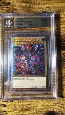 Yu-Gi-Oh Red Eyes Black Dragon QCSCR BGS 9.5 GEM MINT - Image 1