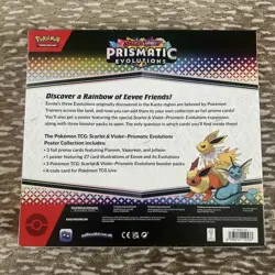 Pokemon TCG Scarlet & Violet Prismatic Evolutions Poster Collection New & Sealed - Image 2