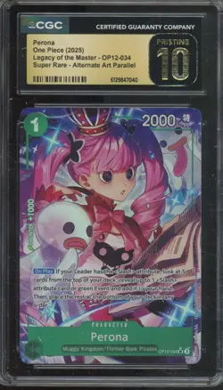 2025 One Piece Legacy Of The Master Super Rare #OP12-034 Perona Pristine CGC 10 - Image 1