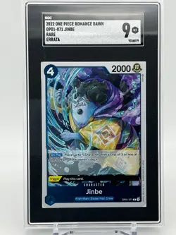 2022 ONE PIECE ROMANCE DAWN OP01-071 JINBE RARE ERRATA SGC 9 - Image 1