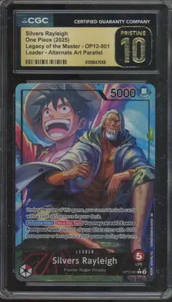 2025 One Piece Legacy Of The Master Leader Silvers Rayleigh Pristine CGC 10 - Image 1