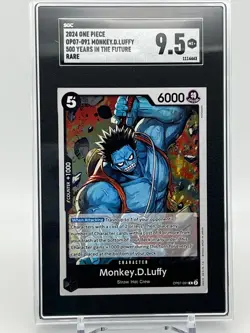 2024 ONE PIECE OP07-091 MONKEY.D.LUFFY 500 YEARS IN THE FUTURE RARE SGC 9.5 - Image 1