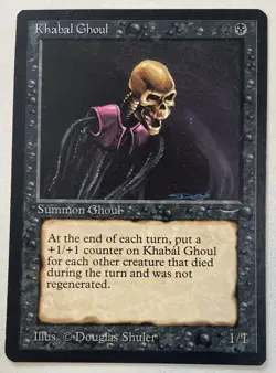Magic The Gathering MTG KHABAL GHOUL Arabian Nights Card! - Image 1