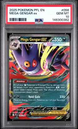 Mega Gengar EX - 056/094 - English Pokemon Card - PSA 10 Gem Mint - #L120 - Image 1