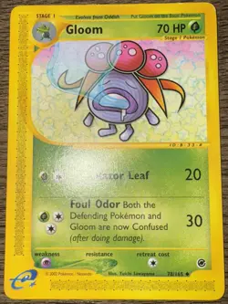 Pokemon TCG Gloom 78/165 Expedition Uncommon E-Reader Card Vintage - Image 1