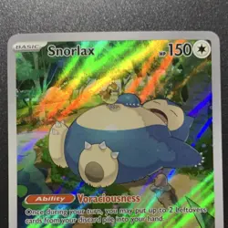 Pokemon Snorlax 051 Full Art Holo Promo Sv: Scarlet & Violet Card 2023 - Image 4