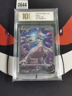 Mewtwo V SR CS5aC-135/127 Pokemon Card Chinese-Pyxis gold 10 - Image 1