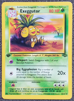 1st Edition Exeggutor - Jungle - #35/64 - Vintage Pokemon Card 1999 WOTC - Image 1
