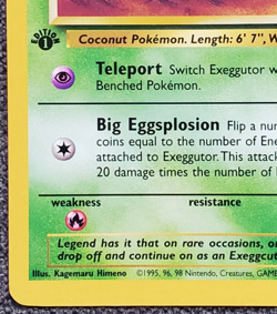 1st Edition Exeggutor - Jungle - #35/64 - Vintage Pokemon Card 1999 WOTC - Image 5