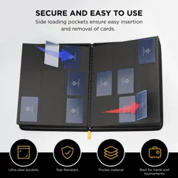 Card Guardian - 9 Pocket Binder with Zipper for 360 Cards Trading Card Games TCG - Image 4