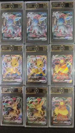 OCD 10 Pristine Chinese Pokemon: Eeveelution VMAX Collection (9 Cards) GL15 - Image 1