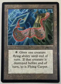 Magic The Gathering MTG FLYING CARPET Arabian Nights Card! - Image 1