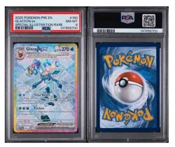 (PSA 8) Pokemon Prismatic Evolution SIR Card - Holo Glaceon EX 150/131 - Image 1