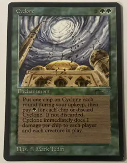 Magic The Gathering MTG CYCLONE Arabian Nights Card! - Image 1