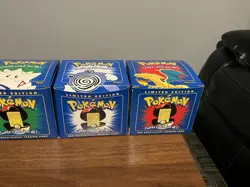 1999 Burger King POKEMON 23k Gold Cards Complete SEALED Set Of 6 BLUE 1ST SERIES - Image 4