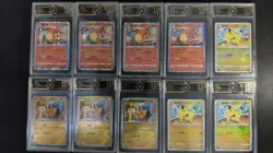 10x OCD 10 Pristine Chinese Charizard & Pikachu Pokemon Cards LN05 - Image 1