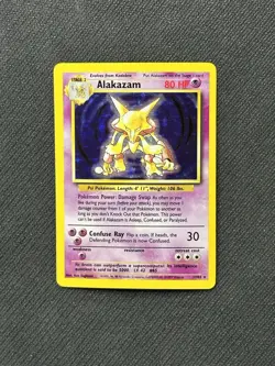 Alakazam 1/102 Base Set Holo Rare Pokemon Card - Image 1