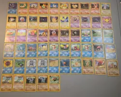 110x Vintage Pokemon Card (Lot #1) Base/Jungle/Fossil/Rocket/Neo HP/CREASED/POOR - Image 1