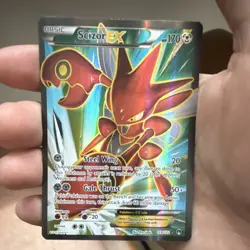 Scizor EX Full Art Ultra Rare Holo 119/122 Breakpoint 170 HP Pokemon Card - Image 1