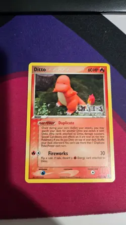 Ditto Charmander 61/113 Origins Stamped EX Delta Species Pokemon Card LIGHT PLAY - Image 1