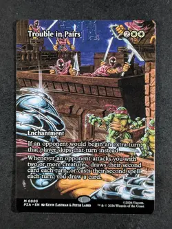 2026 MTG TROUBLE IN PAIRS #0003 TMNT: Source Material Borderless Mythic Rare - Image 1