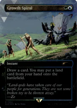 MTG Growth Spiral (Rainbow Foil) Foil NM Secret Lair Drop Series Magic 7054 - Image 1
