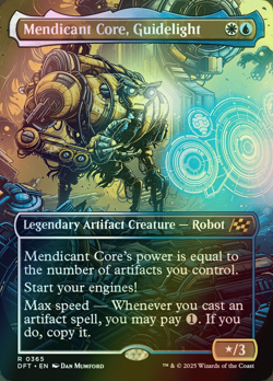 MTG Mendicant Core, Guidelight Borderless Foil ** Aetherdrift ** English (NM) - Image 1
