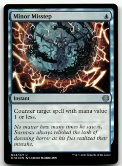 Minor Misstep #64 (Foil) (NM) Phyrexia All Will Be One ONE Magic MTG - Image 1