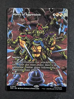 2026 MTG WAVES OF AGGRESSION #0013 TMNT: Source Material Borderless Mythic Rare - Image 1