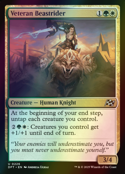 MTG Veteran Beastrider Foil ** Aetherdrift ** English (NM) - Image 1