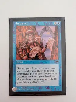 MTG Intuition - Tempest Lightly Played - Image 1