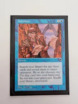 MTG Intuition - Tempest Lightly Played - Image 2
