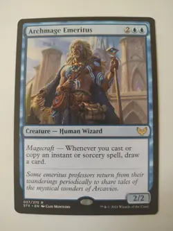 Archmage Emeritus - Strixhaven School Of Mages - Magic The Gathering MTG Rare NM - Image 1