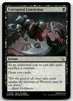 Corrupted Conviction #98 (Foil) (NM) March of the Machine MOM Magic MTG - Image 1