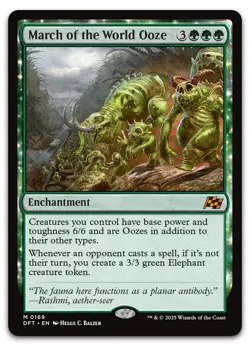 March of the World Ooze #169 (NM) Aetherdrift DFT Magic MTG - Image 1