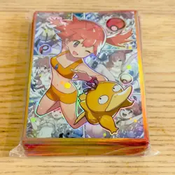 Kasumi Psyduck 60 Count Pokemon Card Deck Sleeves Holographic Design - Image 1