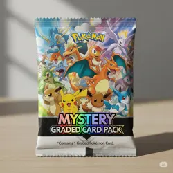 Pokemon Graded Mystery Pack, 1 PSA/CGC Graded Card Grade 8 Or Better - Image 1